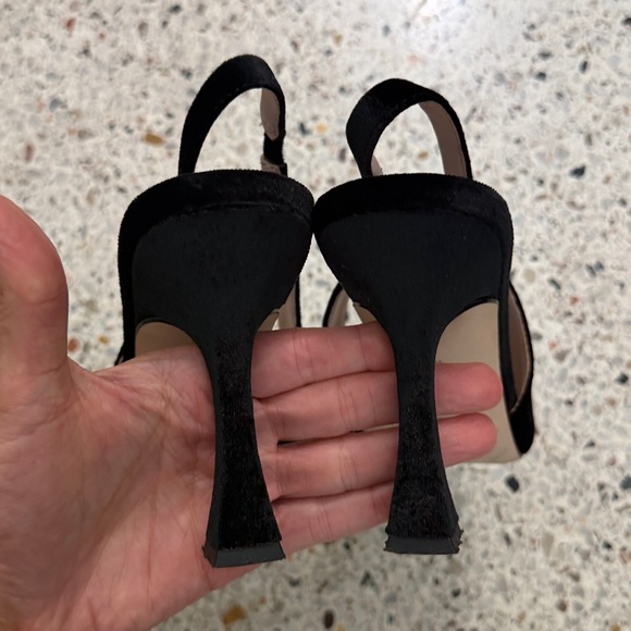 Born on Fifth Antonio Melani Millie heel slingback 10 silver - Picture 7 of 8